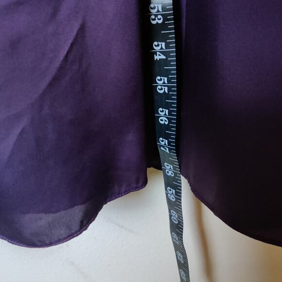 White by Vera Wang Plum Purple Halter Neck Bow Maxi Bridesmaid Prom Dress 2 - Picture 15 of 15